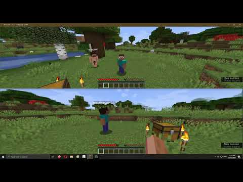 Simulating splitscreen on Minecraft 1.15.2