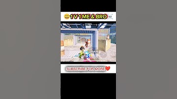 1 V 1 ME & BRO☠️🥶#shortsfeed #bgmi #tdm #1v1 @BattlegroundsMobile_IN