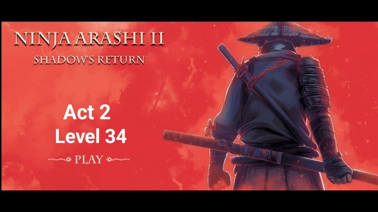 Ninja Arashi 2 Shadows Return Act 2 level 34