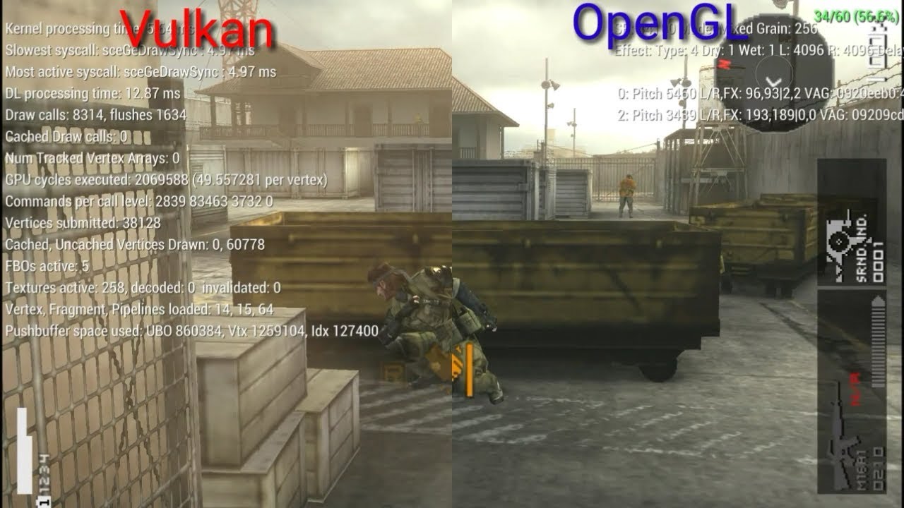 PPSSPP VULKAN Vs OPENGL COMPARISON | PERFORMANCE - YouTube