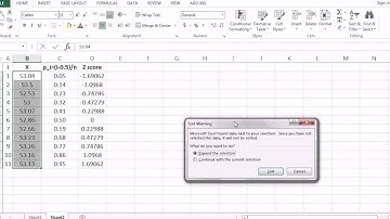 Normal Probability Plot - Q-Q Plot - Excel
