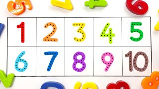 How to write Numbers 아이들을 위한 숫자세기 숫자놀이 1부터 10까지 숫자쓰기
