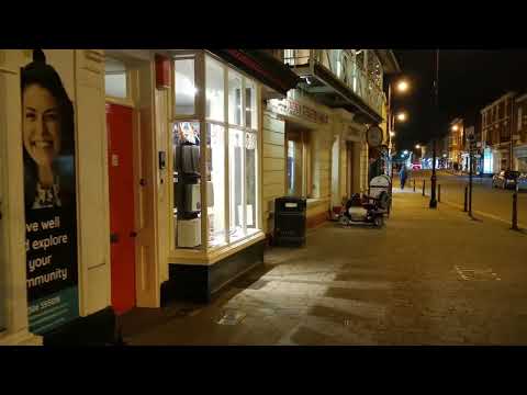 A Nighttime Walk Around Pershore Town & Abbey, Worcestershire, UK 3rd February 2023 #walking #4k