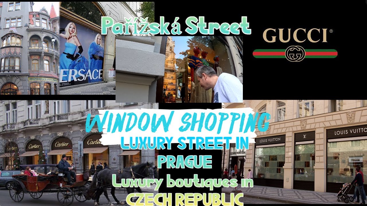 LUXURY BOUTIQUES in Pařížská Street in Prague Czech Republic 