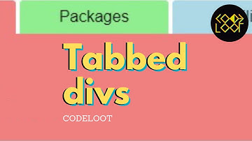 How to create a tabbed interface