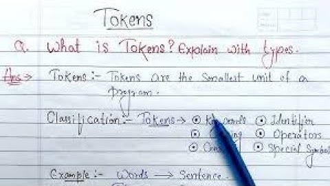 Tokens in C in hindi | types of tokens- Keywords, identifier, strings, operators, constants etc...