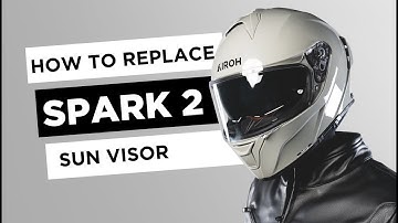 AIROH SPARK2 FULL FACE HELMET SUN VISOR ASSEMBLY AND DISASSEMBLY VIDEO TUTORIAL