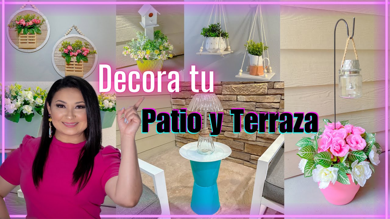 Como DECORAR tu PATIO o TERRAZA / Decoración 2023