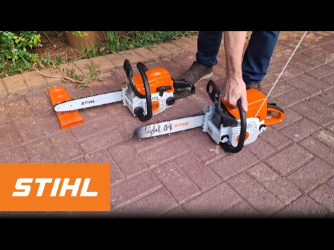 First start Stihl Ms250 PLUS a sound test compared to my Ms170 chainsaw ...
