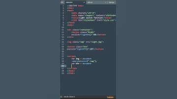 Light switch function | HTML, CSS & JS