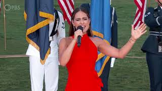 Pia Toscano Performs the "Star Spangled Banner"