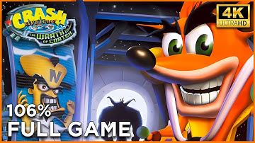 Crash Bandicoot: The Wrath of Cortex (PS2) 4KHD | FULL 106% Walkthrough