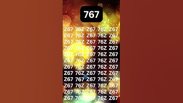 Find 767 in 5 seconds #shorts