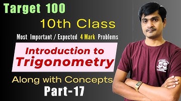 Target 100 in Maths Part - 17 I 10th Class Public Exams I Expected 4 Marks Questions by Ramesh Sir