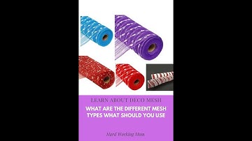 What are the different types of deco mesh|when to use them|Hard Working Mom Beginner Wreath Maker