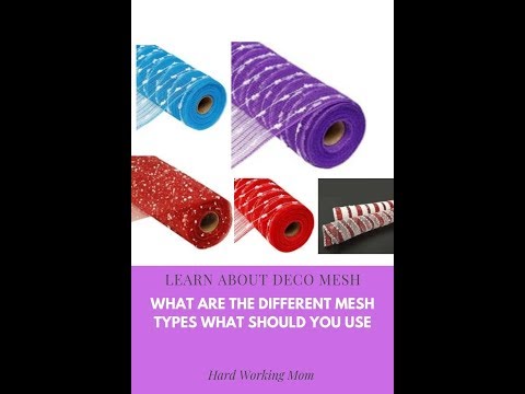 What are the different types of deco mesh|when to use them|Hard Working Mom Beginner Wreath Maker