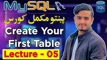 Create Your First Table in MySQL | SQL Table Query in Pashto | MySQL Pashto Course Lecture 05