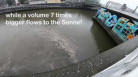 Sewage overflow into the canal, Brussels, Sainctelette