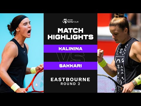 Anhelina Kalinina vs. Maria Sakkari | 2022 Eastbourne Round 2 | WTA Match Highlights