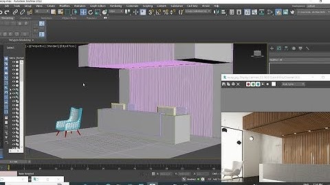 3D Modeling in 3ds Max , How to Model Reception Desk in 3dsmax