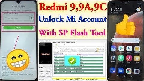 Xiaomi Redmi 9C Bypass Mi Account and FRP locked Bootloader WITH SPFLASH