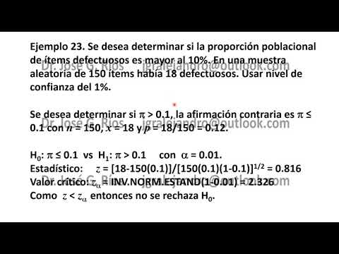 Prueba cola derecha de la proporción