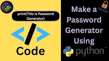 :🔐 Create a Random Password Generator in 10 Lines | Python Project