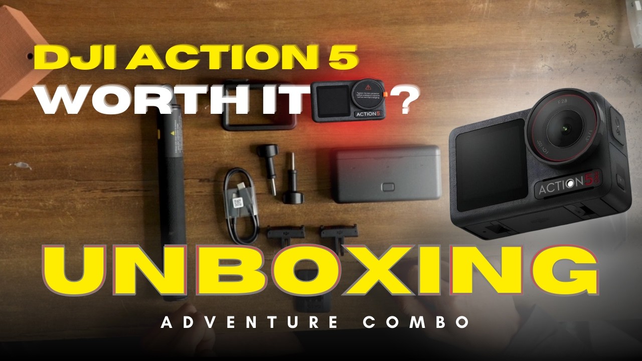 DJI Action5 unboxing RAW
