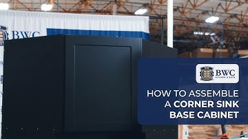 Assemble a Corner Sink Base Cabinet - RTA Cabinet Assembly