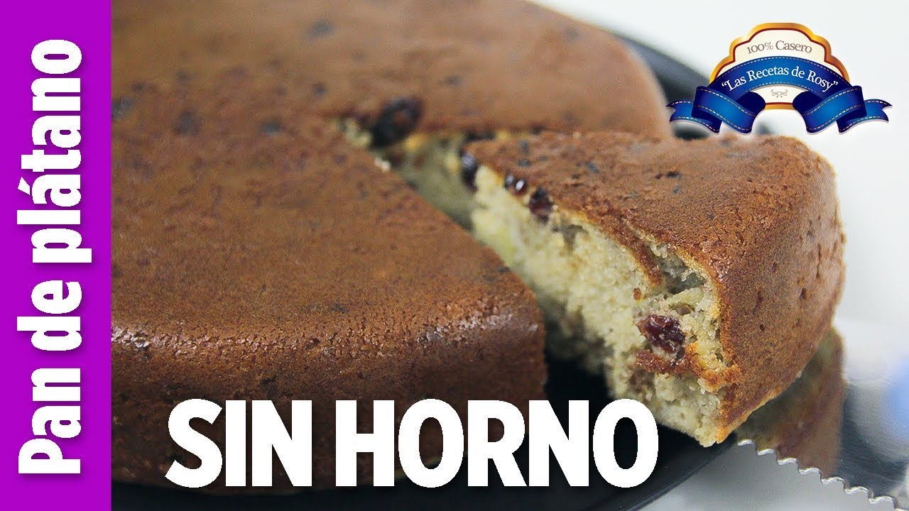 keke de platano sin batidora