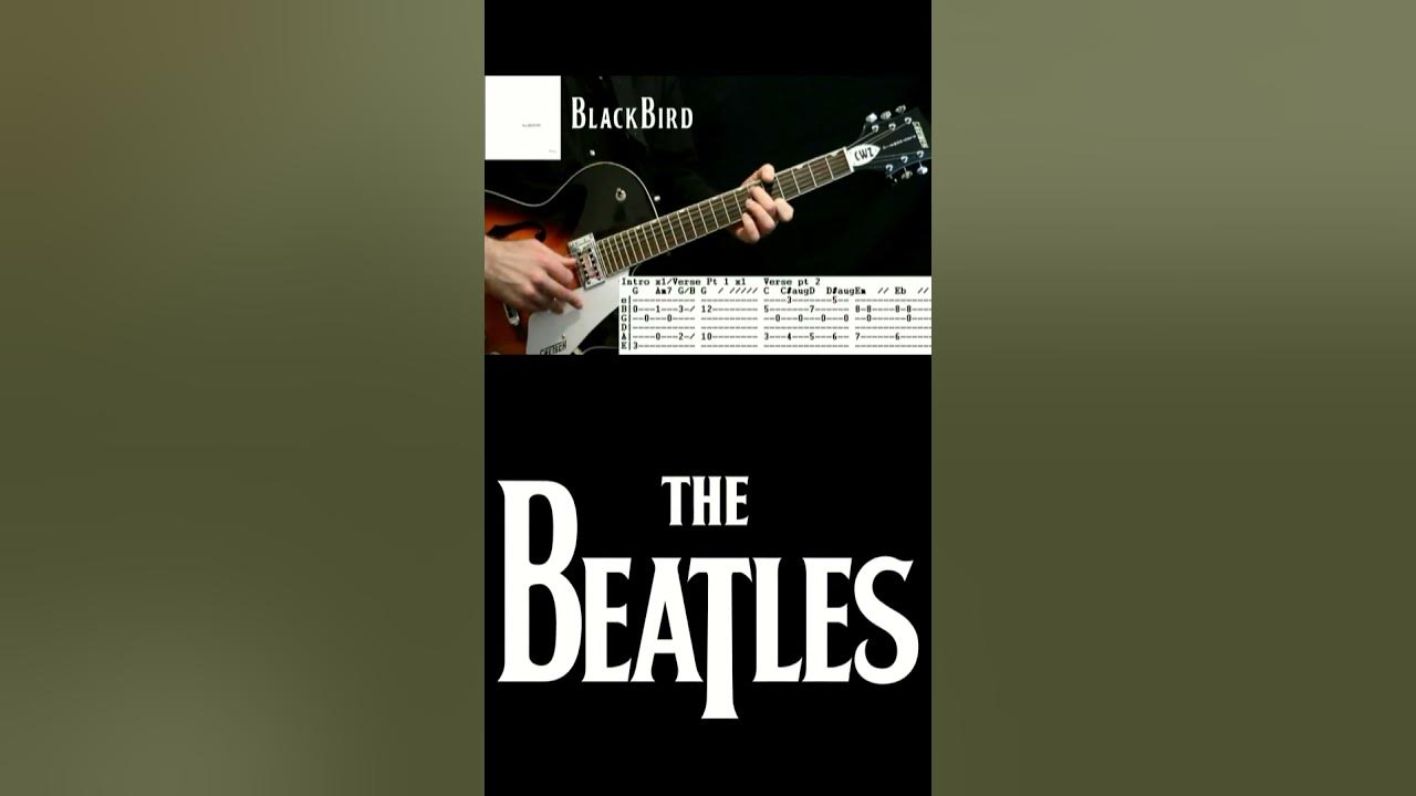The Beatles Blackbird Guitar Tab Cover
