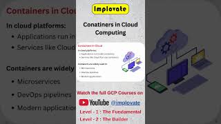 Containers in Cloud ☁️ | Modern Infrastructure #implovate