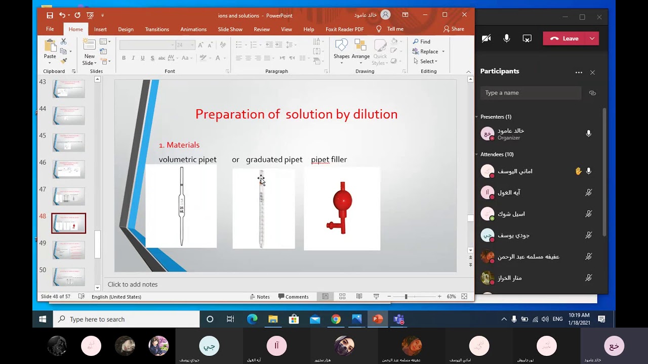 Grade 10: Dilution( preparation of solution from original solution)