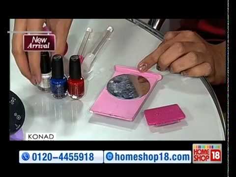 HomeShop18com  Stamping Nail Art by Konad  YouTube