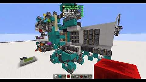 Minecraft redstone: The 3x3 flush button panel door. Part 1: Closing