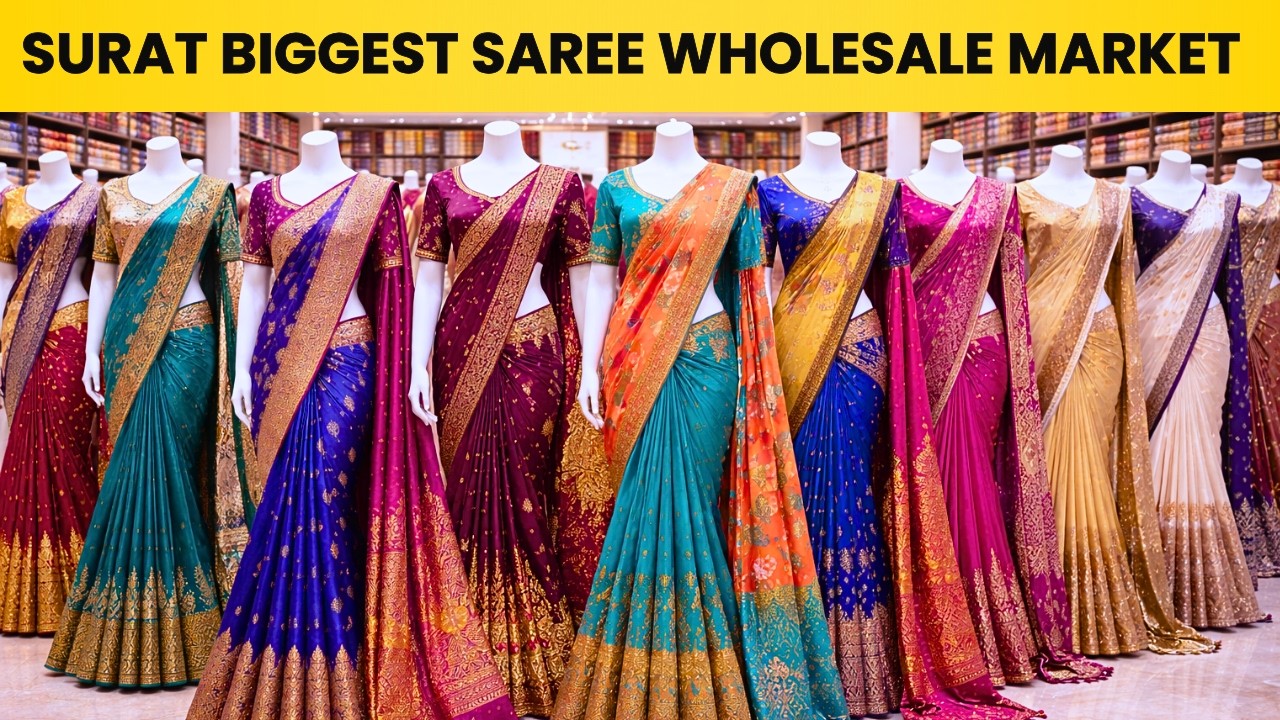 Surat Biggest Saree Wholesale Market | saree wholesale market surat | saree manufacturer