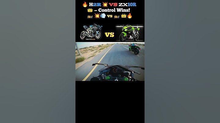 Kawasaki Ninja H2R vs Kawasaki Ninja ZX10R —#h2r