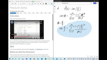 Homework 32.1 Introduction to Taylor and Maclaurin Polynomials