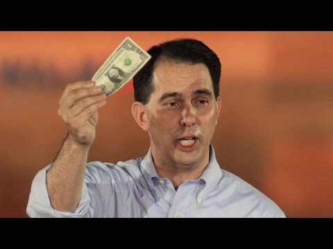 The Austerity Candidate? Wisconsin Gov. Scott Walker Launches Presidential Bid on Anti-Union Record