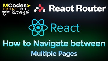 React JS React Router & Link : How to Navigate between Pages (In Sinhala)