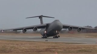 Extremely Loud C-5 Galaxy Takeoff