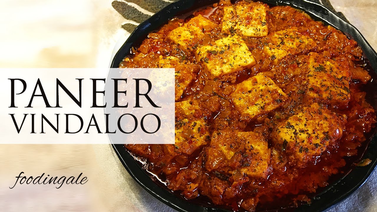 paneer vindaloo recipe vegetarian | goan anglo indian recipe | #foodingale | Foodingale
