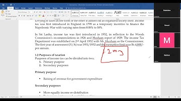 Introduction to Taxation Part 1