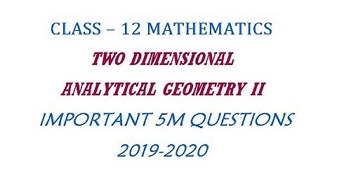 12th Maths New Syllabus | Important 5 Mark Questions | Chapter 5