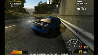 Burnout 2 (July 29, 2002) PS2 Beta
Un nuevo prototype de Burnout 2, es 2 días después del primer prototype que fue lanzado hace un tiempo, este prototype tiene diferencias únicas
●No hay música..
●Hay una opción debug que deja terminar automáticamente las carreras en cualquier puesto, esta opción esta solo presente en este prototype..
●En los otros dos prototypes apretar Select desactivaba el tiempo limite, en este prototype en su lugar, apretar Select desactiva todo el hud
●Al terminar un evento, la cámara se traba y distorsiona por unos segundos, esto solo pasa en este prototype
●Los replay después de las carreras no tienen ningún tipo de hud, esto tambien solo pasa en este prototype
Créditos a la persona que consiguió y compartió este prototype
A new Burnout 2 prototype, dated 2 days after the first prototype that was released a while ago, this prototype has some unique differences
●There is no music..
●There is an debug option that allows finish the races in any position, this option is only present in this prototype..
●In the other two prototypes pressing Select disabled the time limit, in this prototype instead, pressing Select disables all of the hud
●After finishing an event, the camera gets stuck and distorts, it only happens on this prototype
●The replay after a race is missing all the hud, this also only happens on this prototype
Credits to the person who adquired and shared this prototype
https://archive.org/details/burnout-2-alpha-jul292002/E.PNG Burnout 2 (July 29, 2002) PS2 Beta