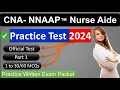 Free cna practice test 2024 nnaap nurse aide practice written exam with answers