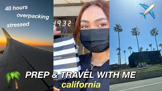 PACK & TRAVEL WITH ME TO CALIFORNIA 2022🌴 ✈️ | VLOG