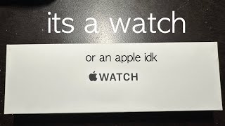 Unboxing an Apple Watch.