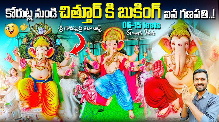 Ganesh Idol Booked to CHITTOOR | Sri Gouriputra Kala Arts | ABM Creations