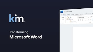 Kim transforms MS Word